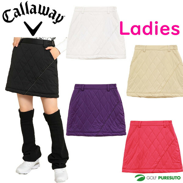 楽天市場】レディース キャロウェイ 中綿 スカート スターストレッチ