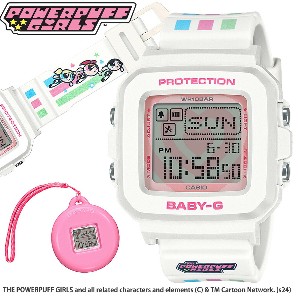 楽天市場】CASIO BABY-G＋PLUS x パワーパフ ガールズ コラボBGD-10KPP