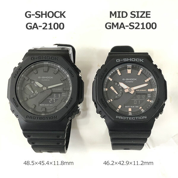 楽天市場】CASIO “G-SHOCK MID SIZE”GMA-S2100BA-2A2JF ライトブルー