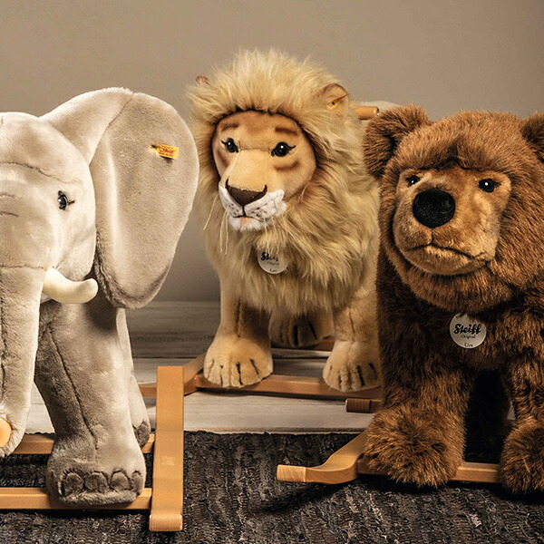 楽天市場】【シュタイフ公式】 ライディング ライオン ぬいぐるみ 乗用