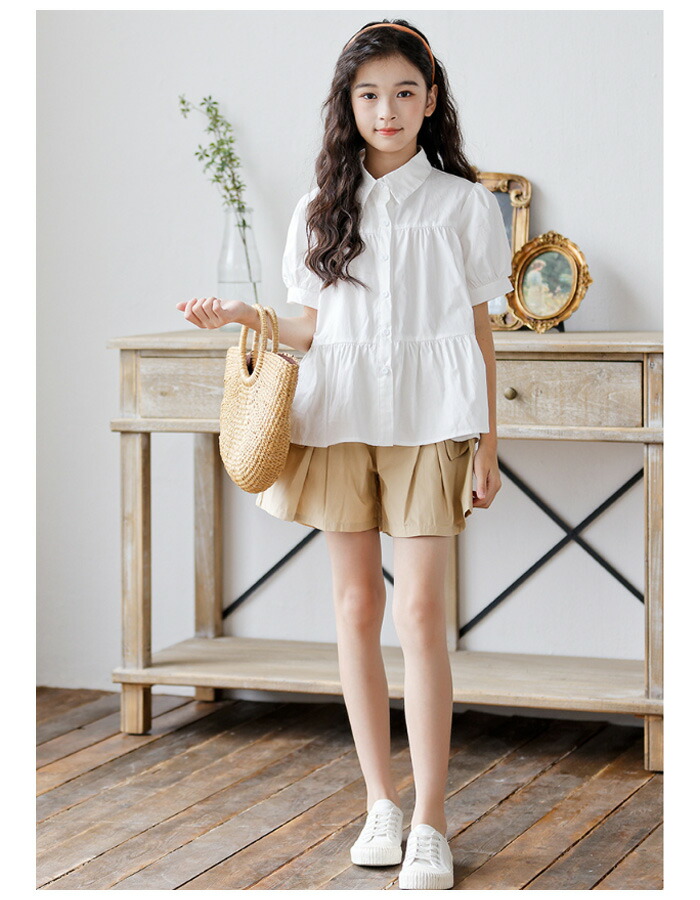楽天市場】セットアップ キッズ 子供服 女の子 夏服 半袖シャツ+