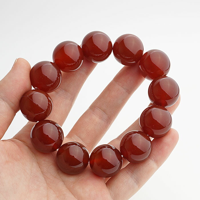 楽天市場】レッドアゲート 大玉 18mm ブレスレット 天然石