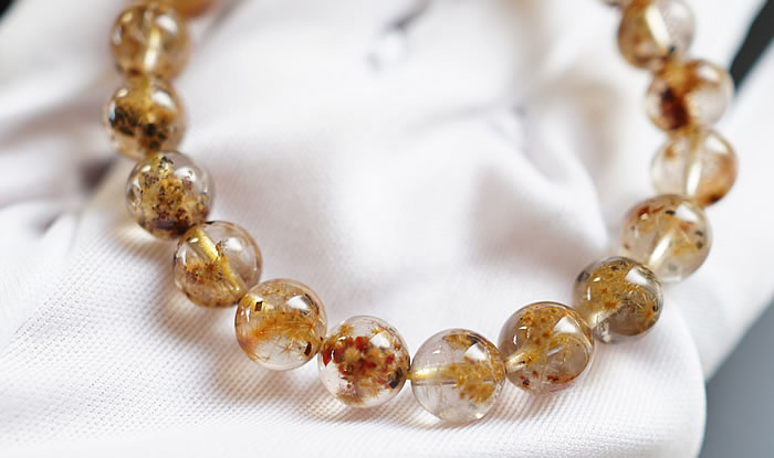 楽天市場】【一点もの】【希少】フラワールチルクォーツ 9〜9.5mm