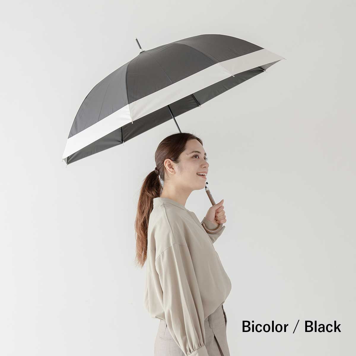 楽天市場】【セール 20%OFF】日傘 完全遮光 長傘 遮光率100% バイ