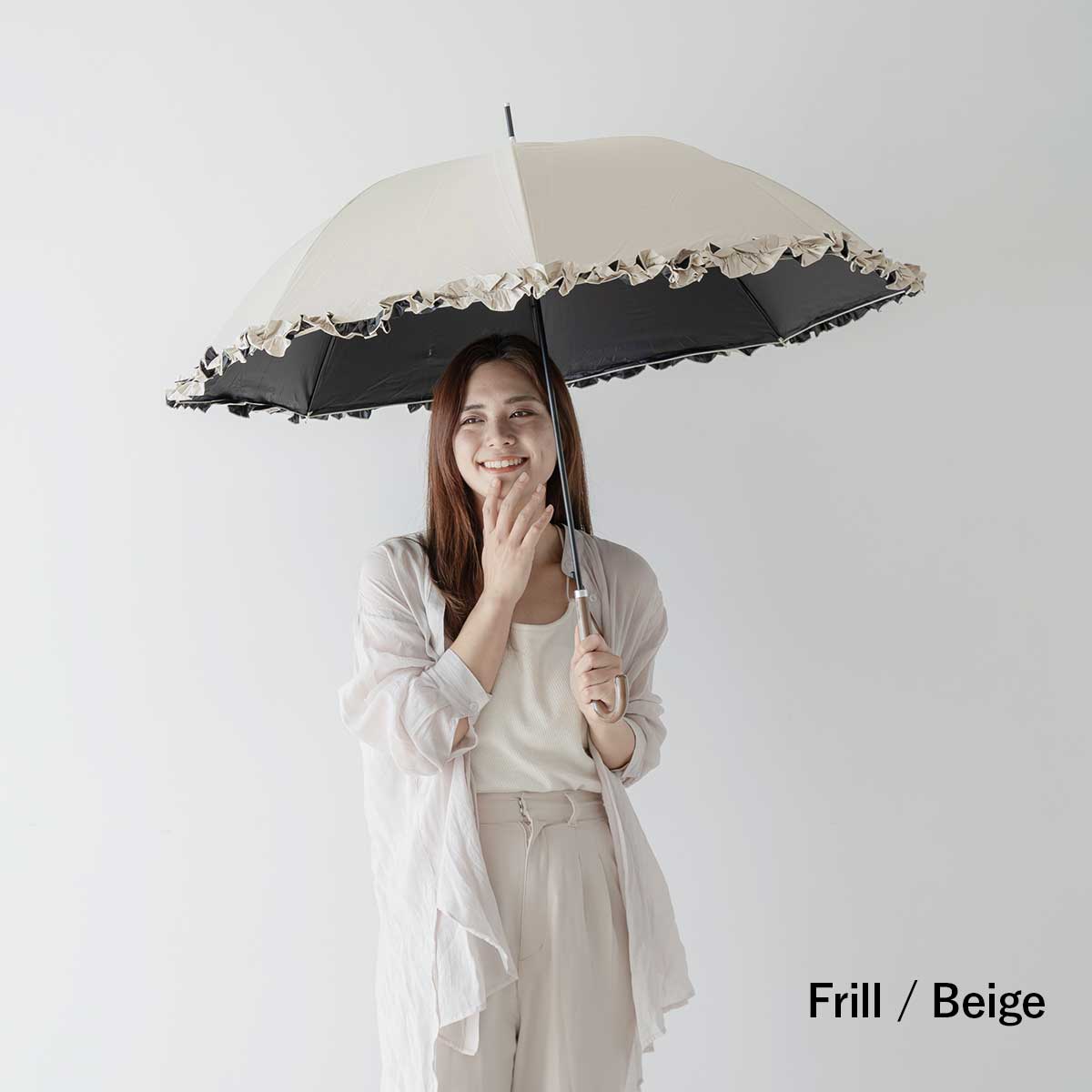 楽天市場】【セール 20%OFF】日傘 完全遮光 長傘 遮光率100% バイ