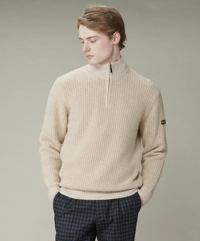 ランバンスポール カシミアニット 藤色 38 LANVIN SPORT（ランバン