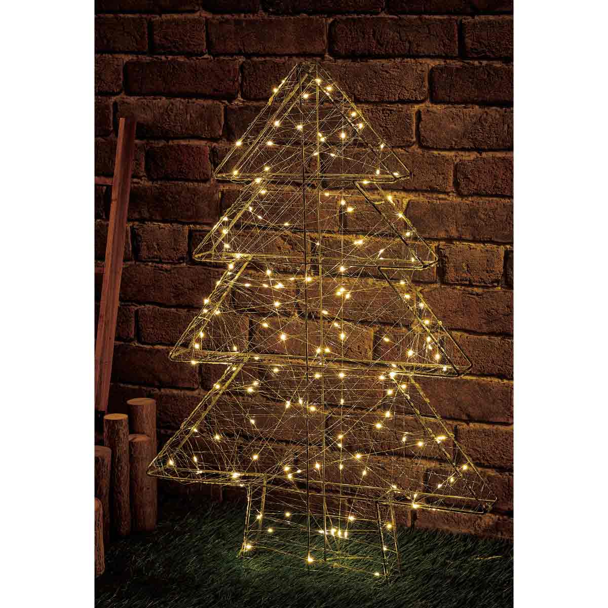 楽天市場】LEDワイヤークリスマスツリー 高さ75cm 1台ワイヤーライトが