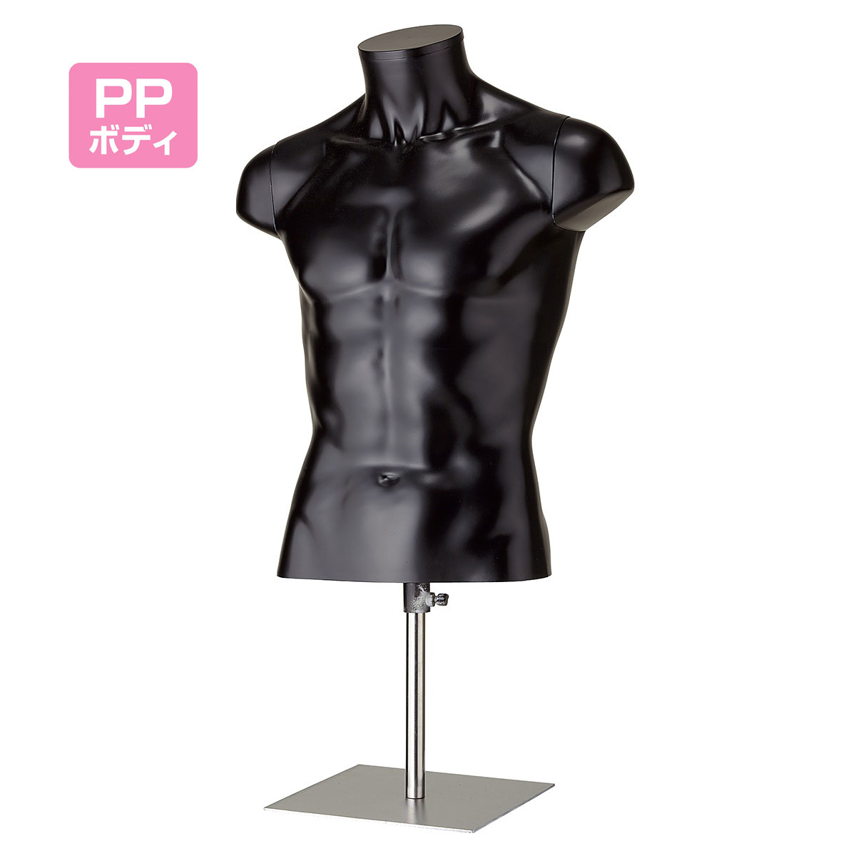 楽天市場】【業務用】PP製 卓上紳士トルソー ブラック 1台コスト