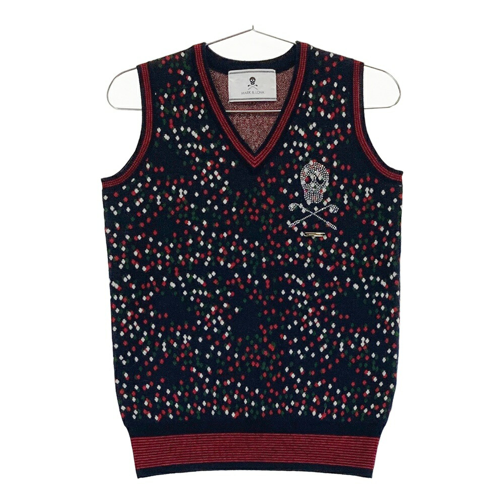 y*i様 ⛳️マークアンドロナ ♥️定番のバックスカル ニットベスト