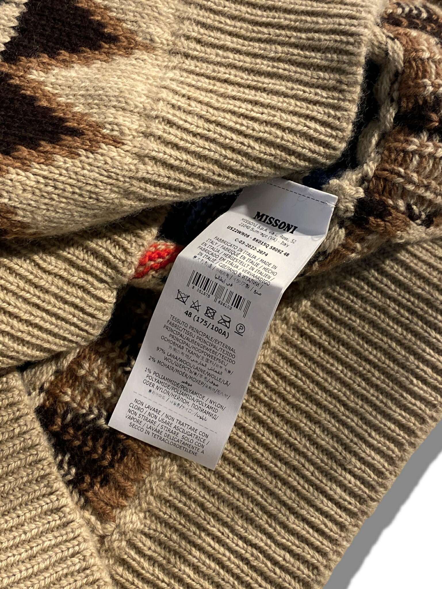 楽天市場】【定価106,700円(税込)】MISSONI ミッソーニ らしさ溢れる色