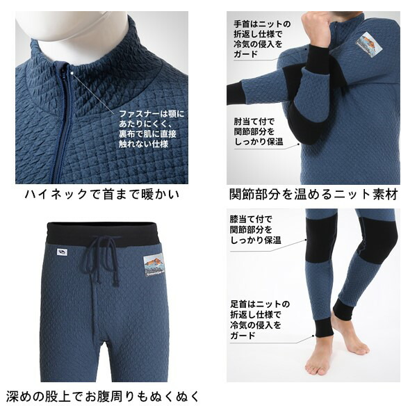 楽天市場】ひだまり チョモランマ プロ 紳士 ハイネック 長袖 タイツ