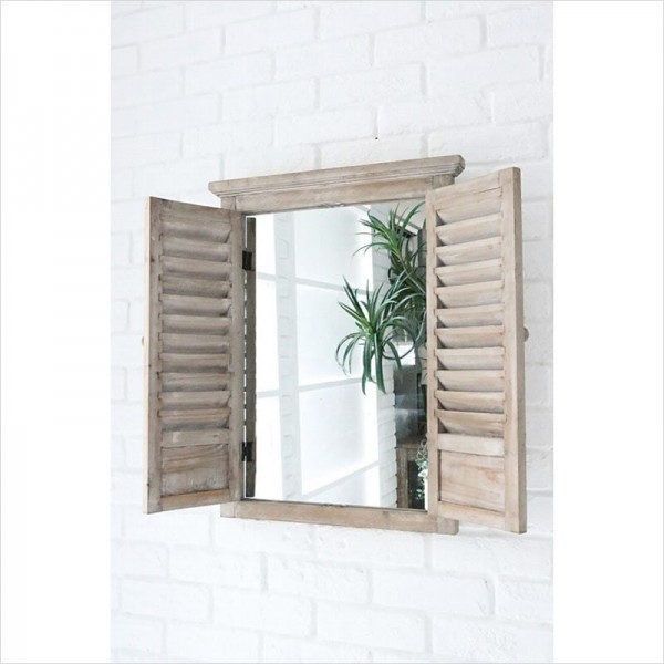 楽天市場】ルーバーミラー 壁掛けミラー ゴルド Lサイズ 窓 壁掛け