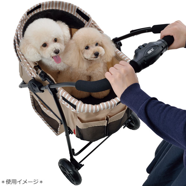 楽天市場】GEX わんわんカート スマートハンディ Safety ストライプ