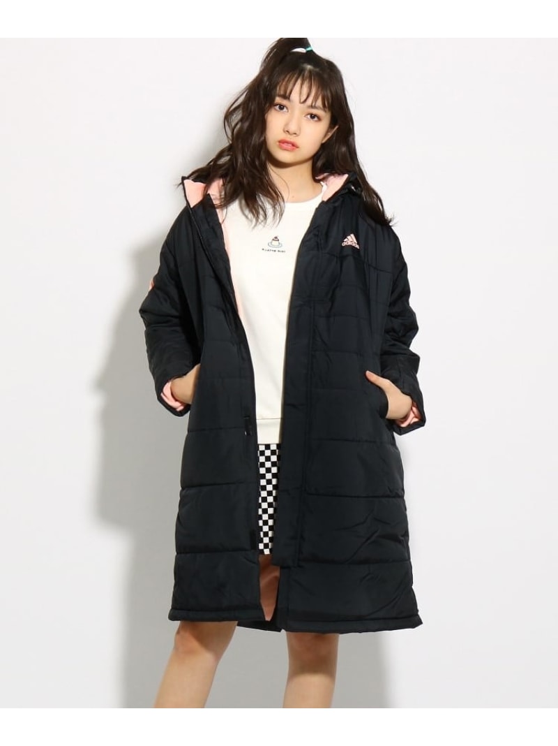 楽天市場】PINK-latte 【adidas/アディダス】 ロゴベンチコート ピンク