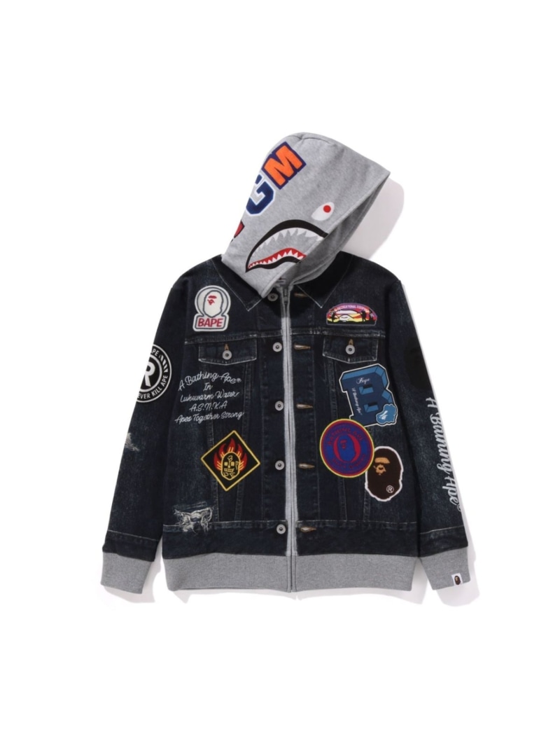 楽天市場】bape シャーク パーカー（ブランドア ベイシング エイプ）の通販