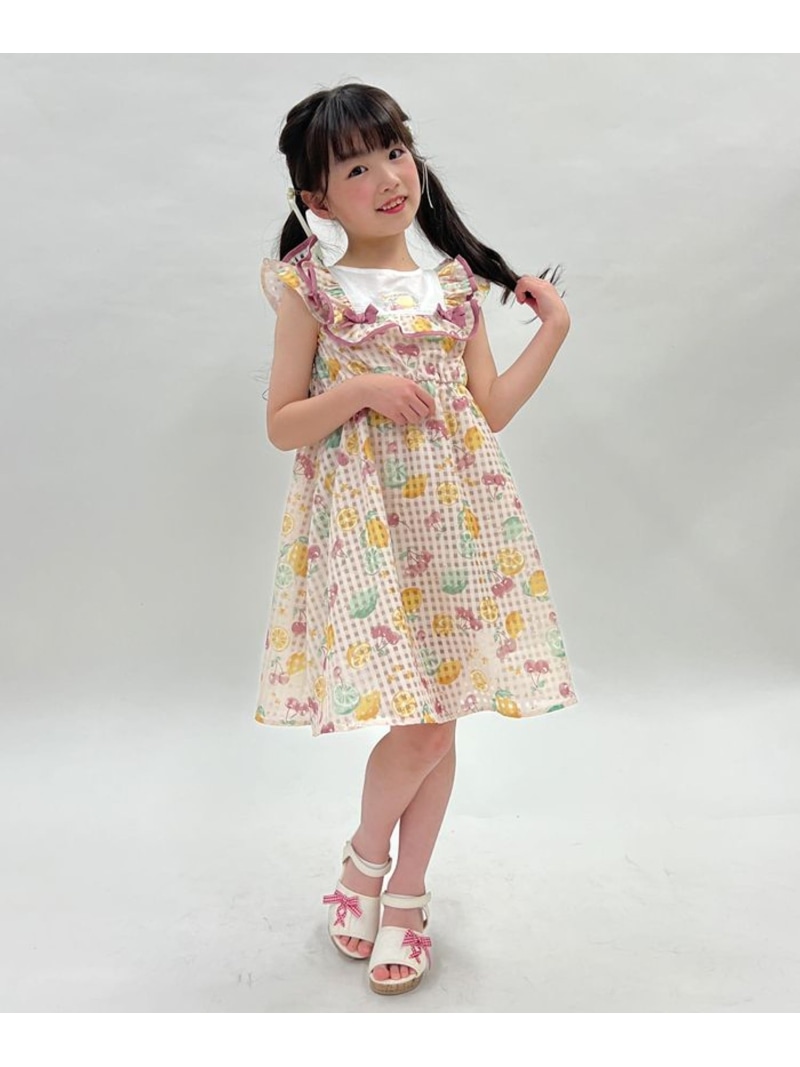楽天市場】【SALE／77%OFF】axes femme kids フルーツ柄シアーギンガム