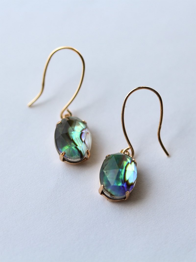 cui-cui｜クリスタル / 黒蝶貝 ピアス | K10YG | Rakuten Fashion(楽天