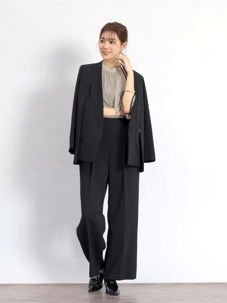 Vin｜ダブルフロント2wayノーカラージャケット | Rakuten Fashion(楽天