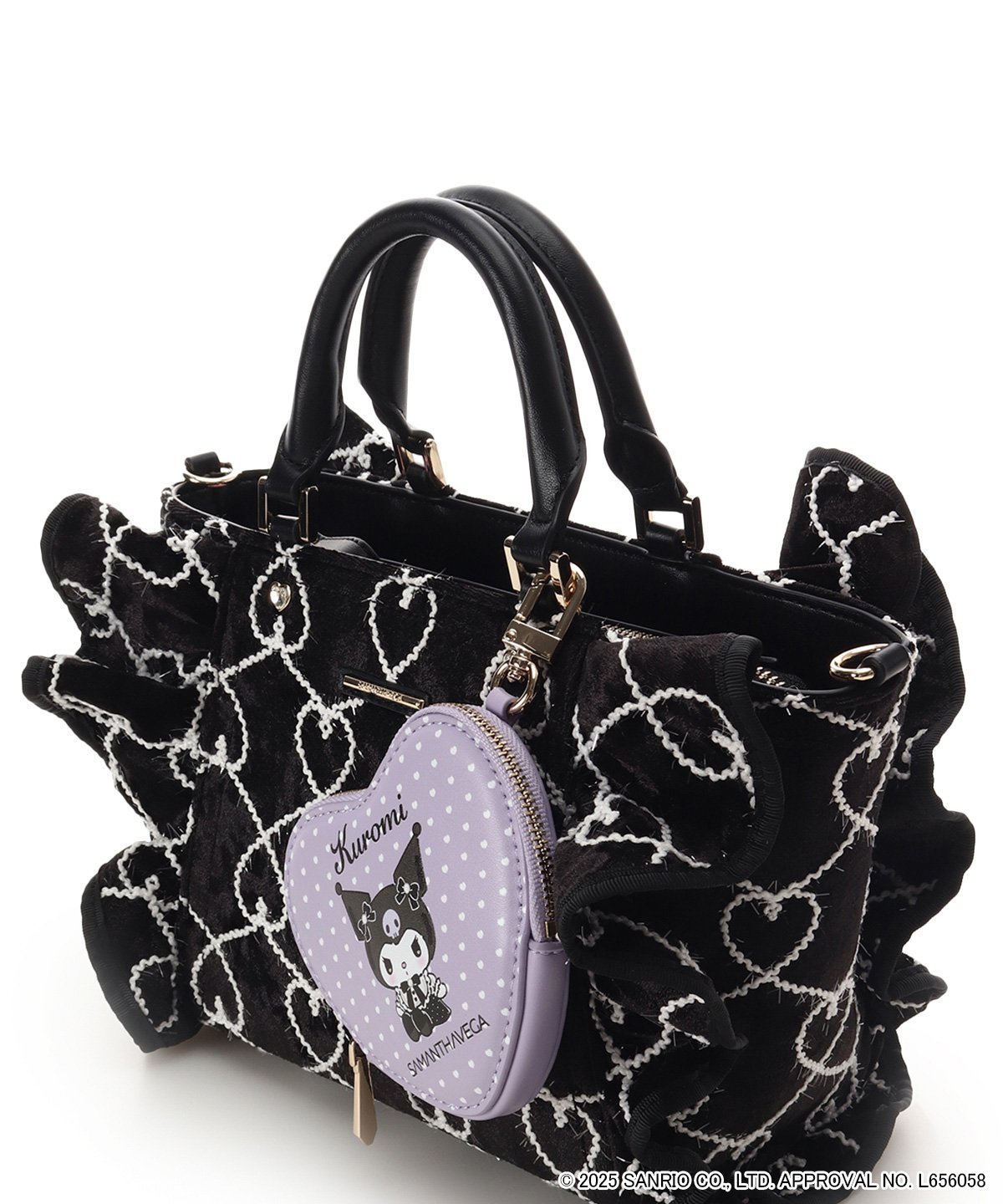 SAMANTHAVEGA｜「クロミコレクション」フリルハンドバッグ | Rakuten