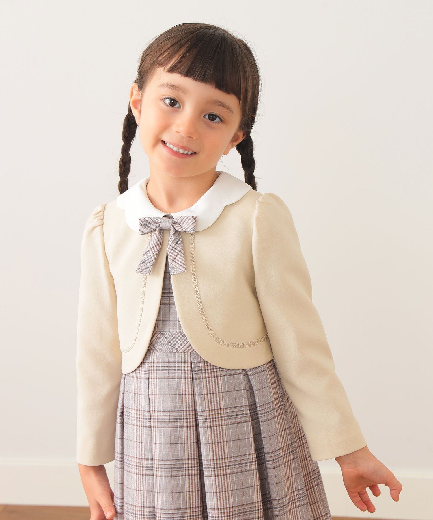 BEAMS mini｜セレモニー ワンピース + ボレロ セット 2026SS(110~130cm