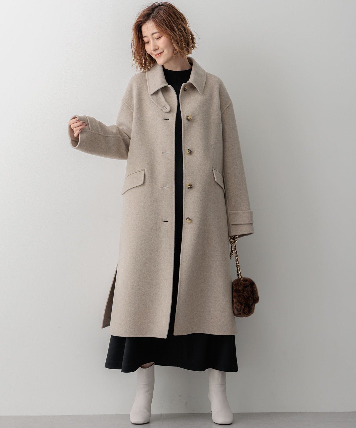 23区｜MANTECOPureリバー ロングコート | Rakuten Fashion(楽天