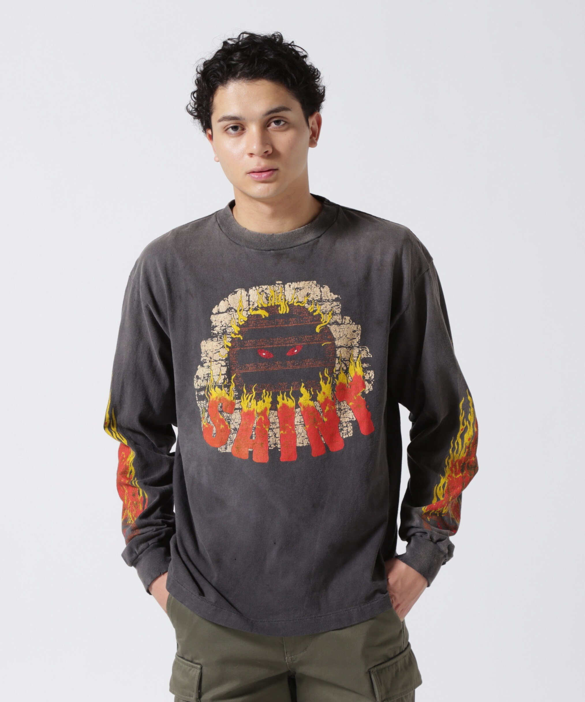 ROYAL FLASH｜SAINT MICHAEL/セントマイケル/LS TEE/LIVE IN HELL