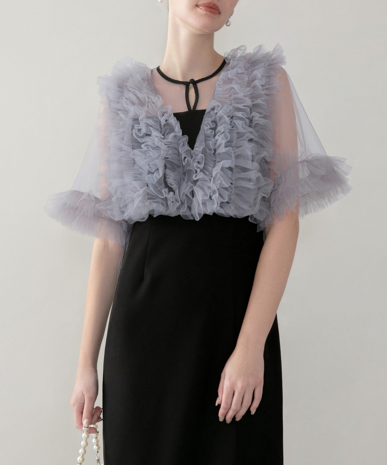 Leja｜チュールフリルビスチェIラインワンピースドレス結婚式