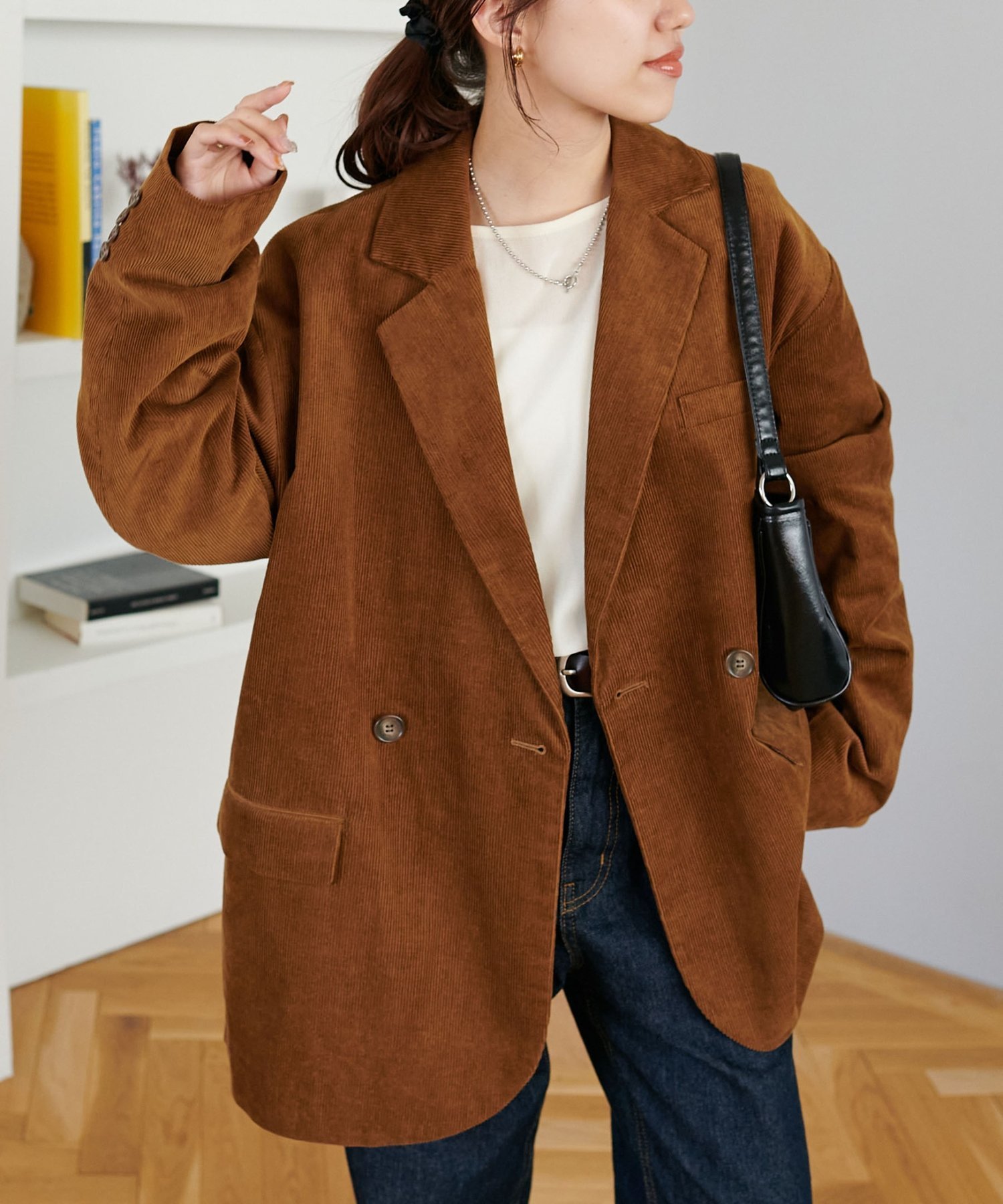 Discoat｜【ユニセックス】コーデュロイWブレストジャケット | Rakuten