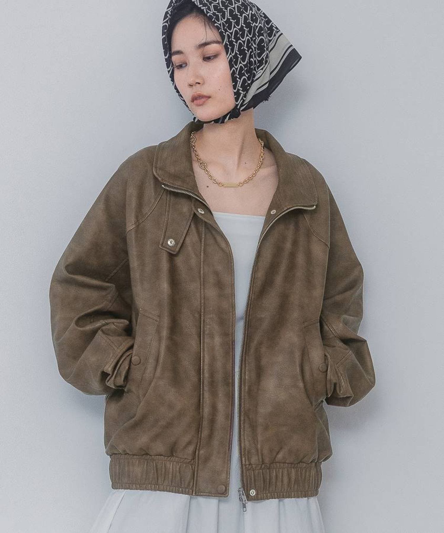 JEANASIS｜ヴィンテージレザーBIGブルゾン | Rakuten Fashion(楽天