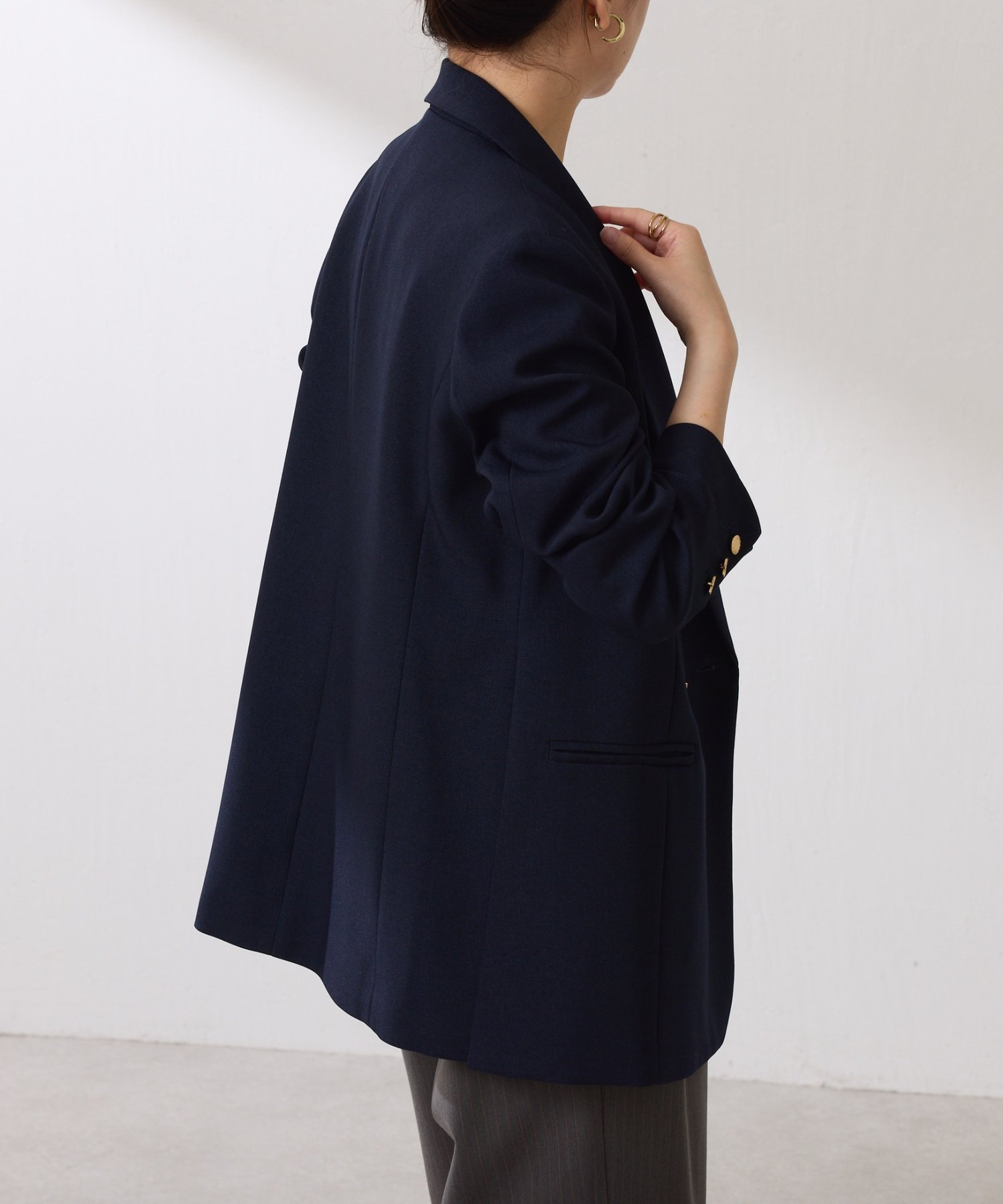 COLLAGE GALLARDAGALANTE｜ウールライクダブルジャケット | Rakuten