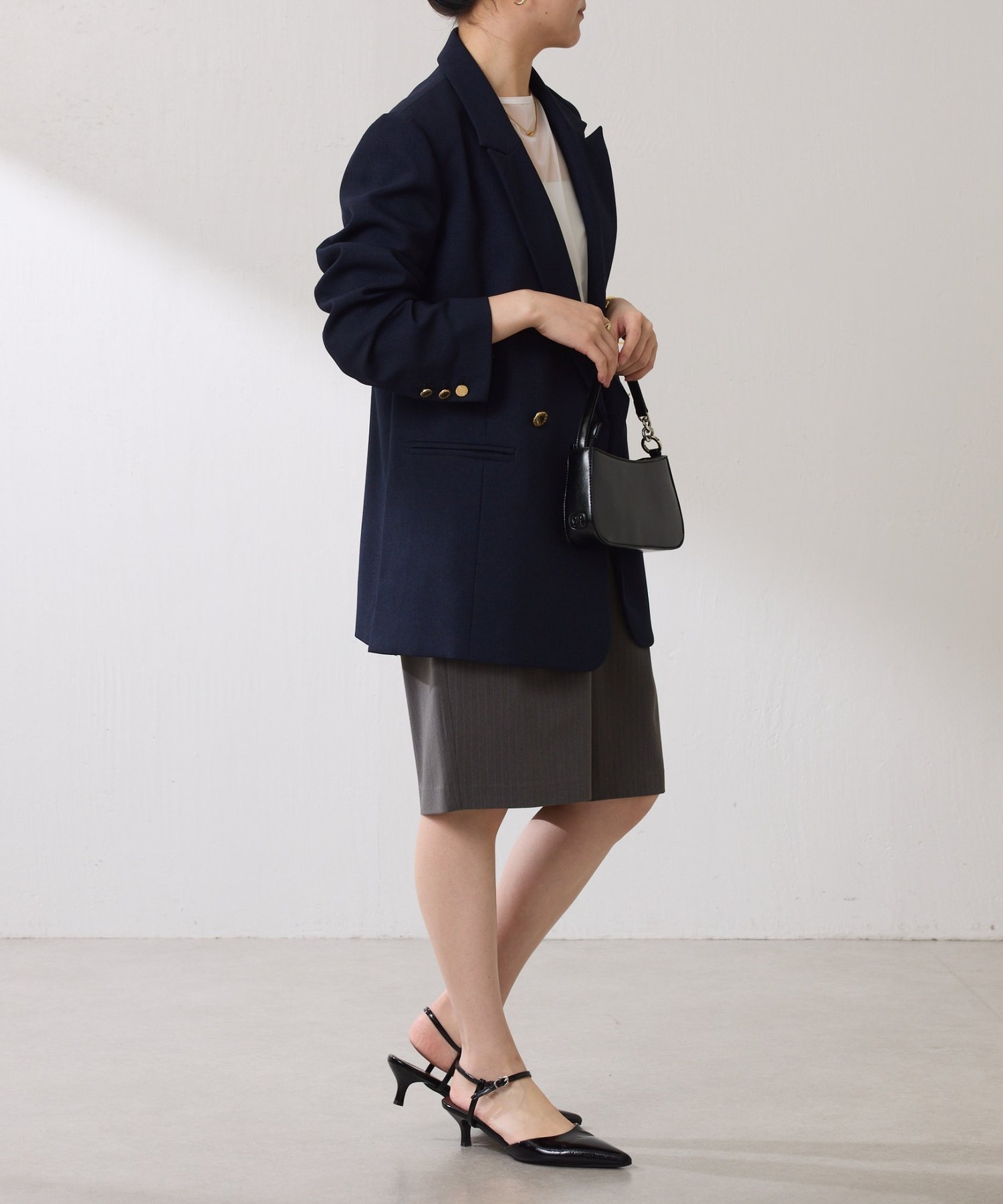 COLLAGE GALLARDAGALANTE｜ウールライクダブルジャケット | Rakuten