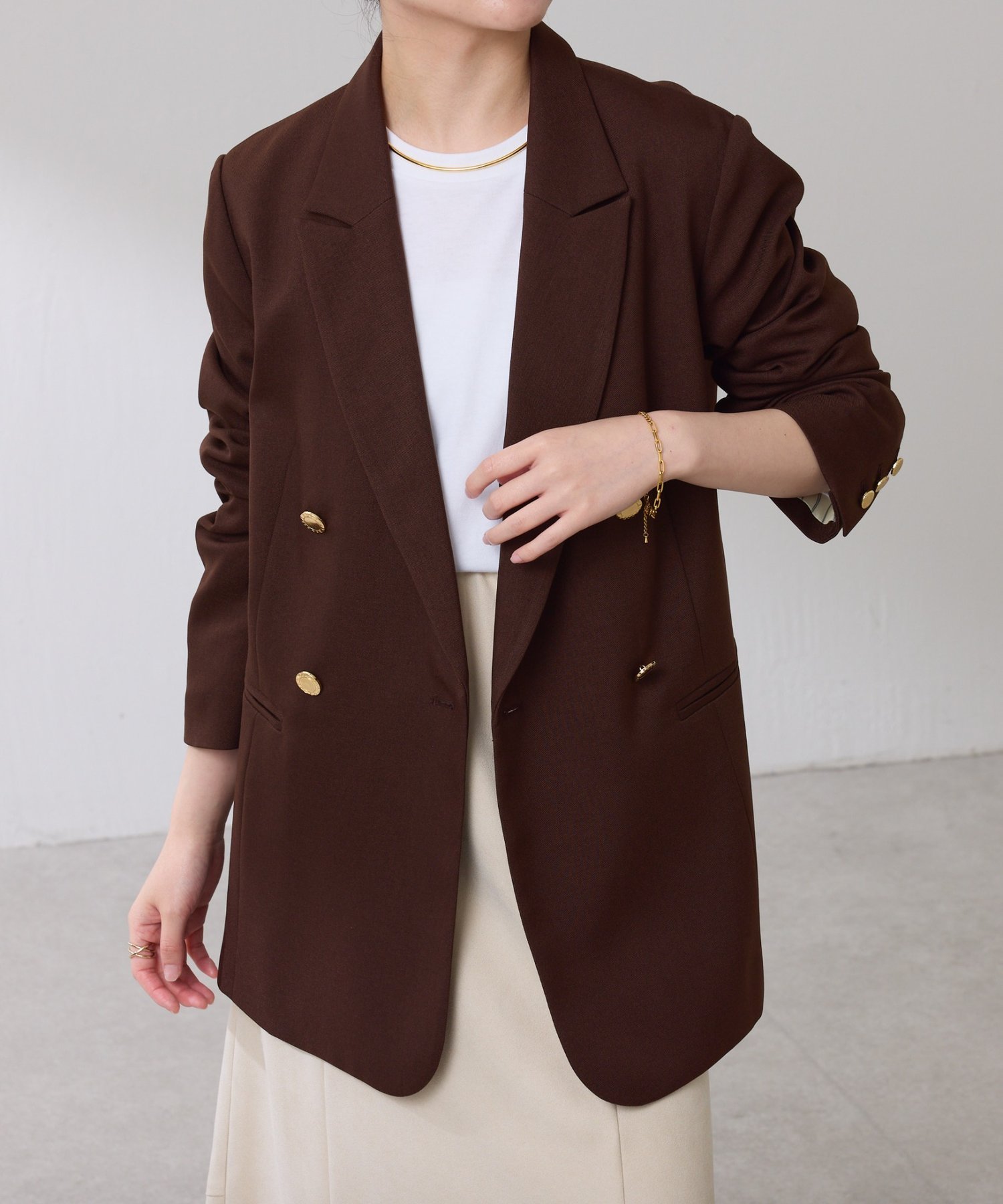 COLLAGE GALLARDAGALANTE｜ウールライクダブルジャケット | Rakuten