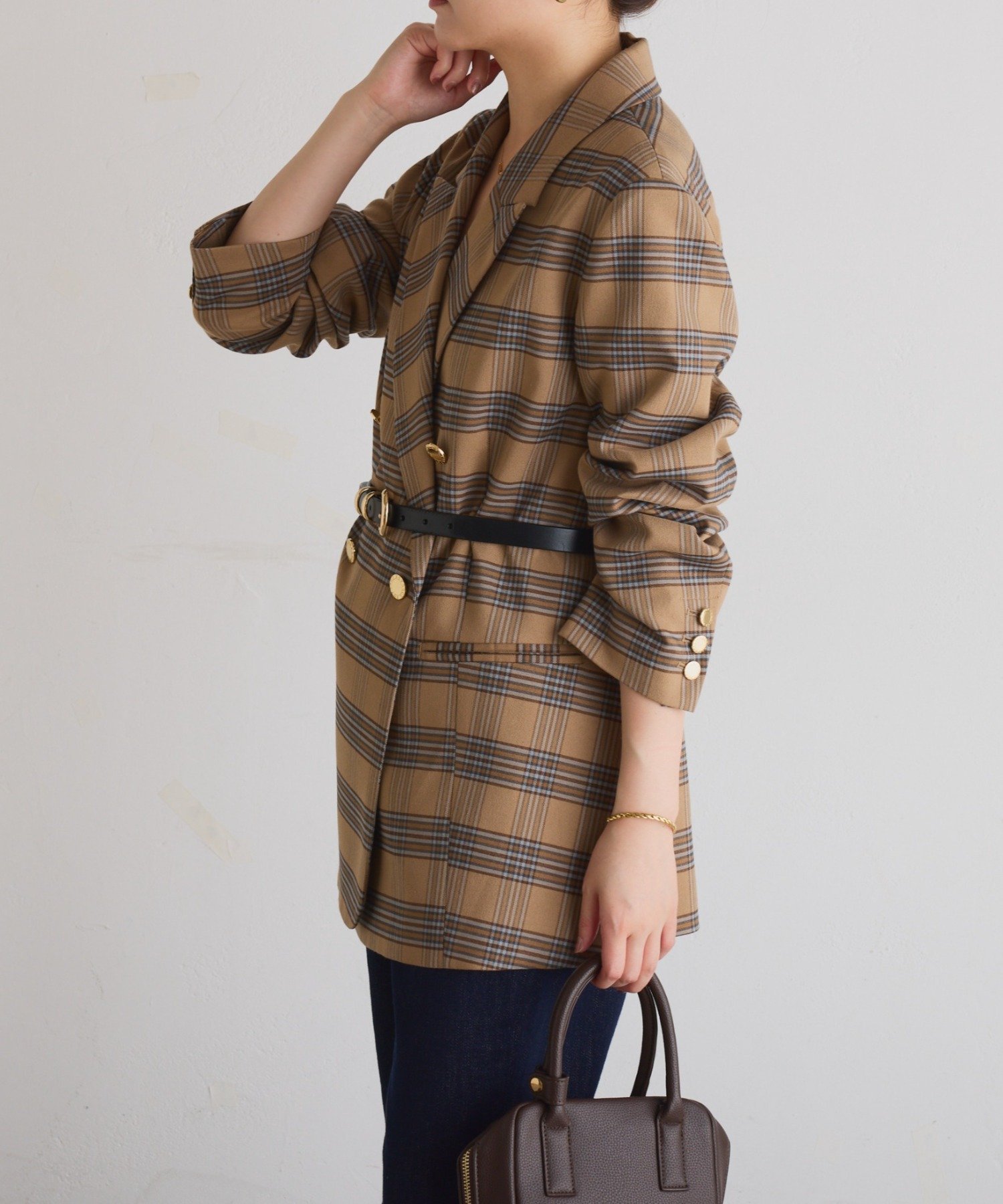 COLLAGE GALLARDAGALANTE｜ウールライクダブルジャケット | Rakuten