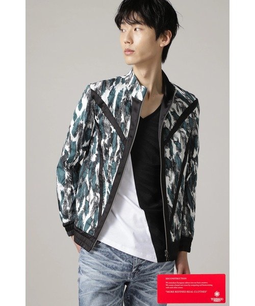 TORNADO MART｜TORNADO MART∴塩縮ツイルレオパードブルゾン | Rakuten