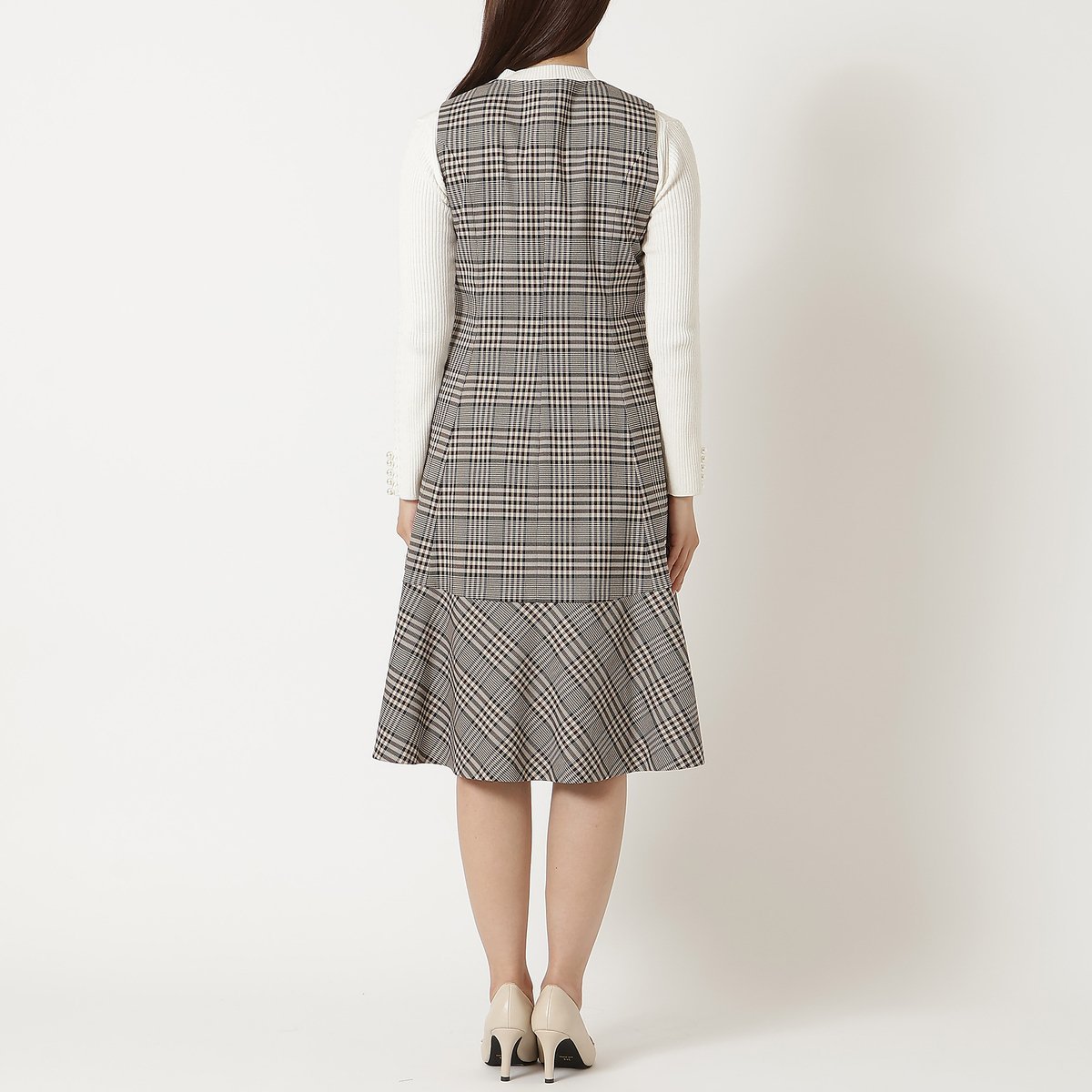 Rose Tiara｜MIXチェックジャンパースカート | Rakuten Fashion(楽天