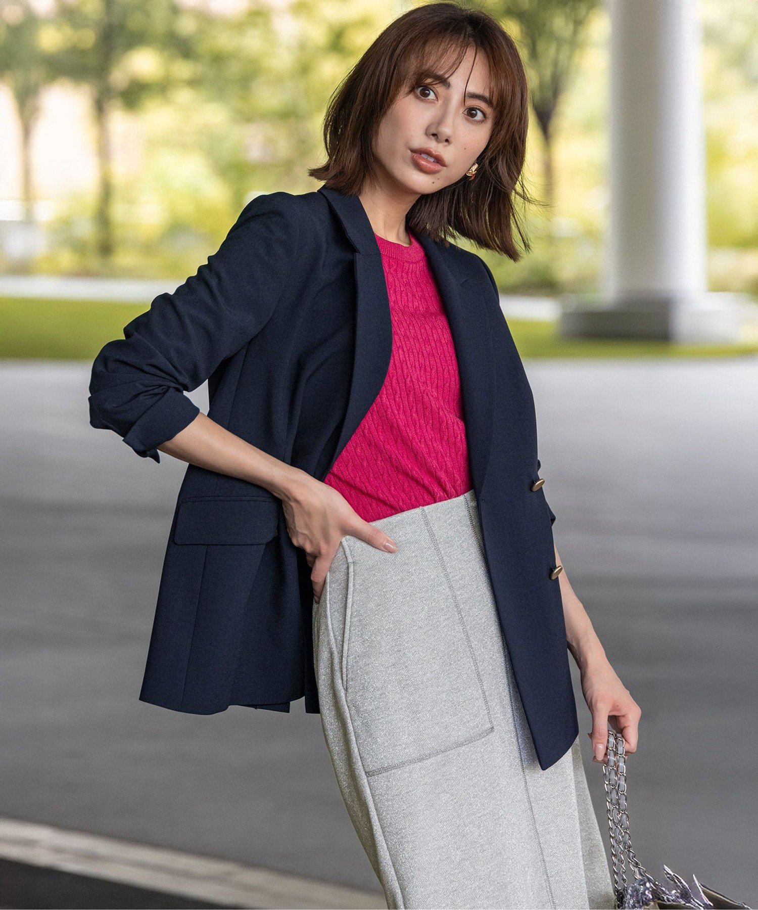 ANY SIS｜ウーステッドエステル テーラード ジャケット | Rakuten