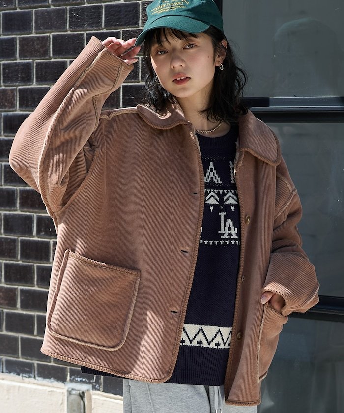 FREAK'S STORE｜襟付き リバーシブル コーデュロイボアジャケット 25AW