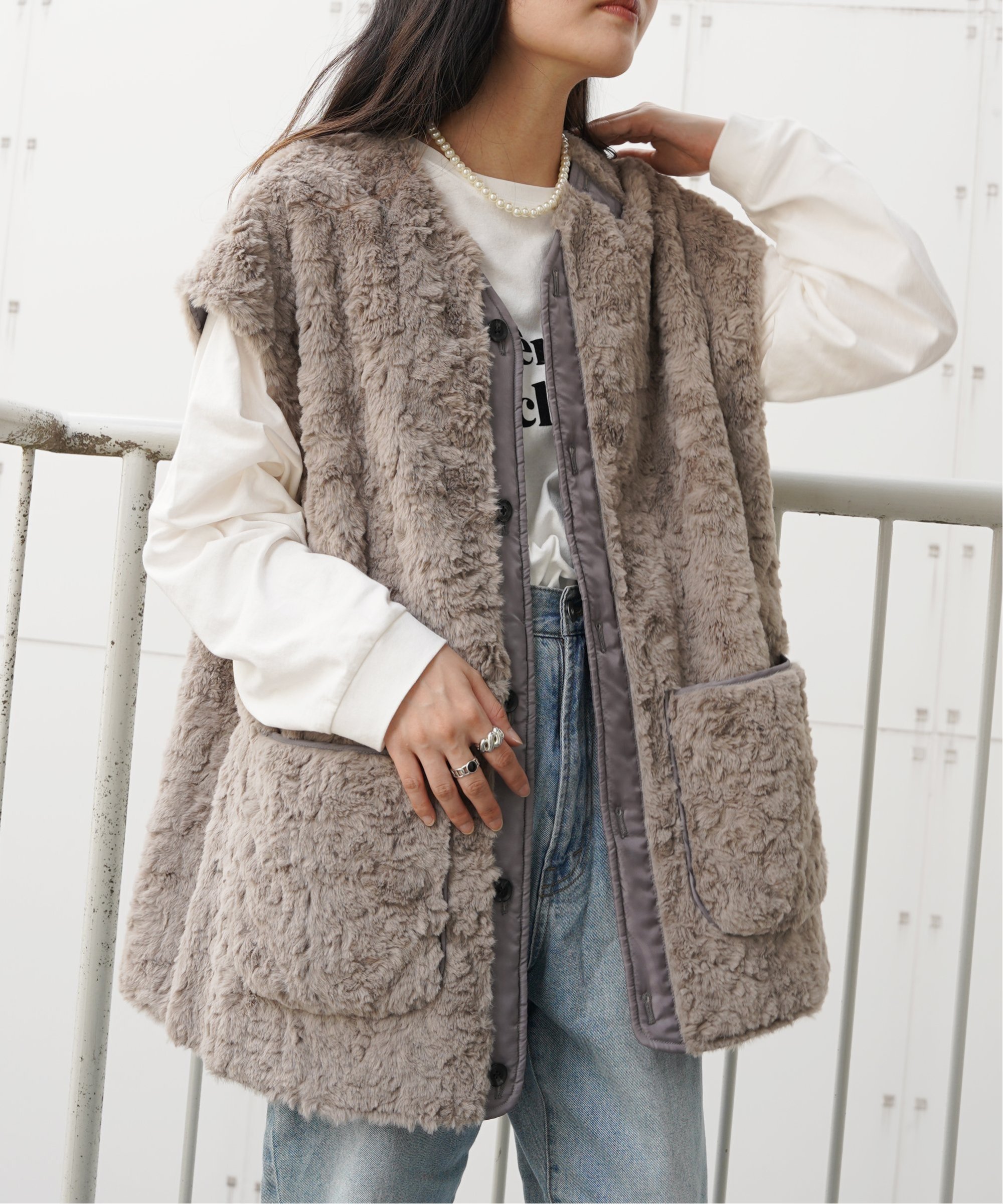 VENCE EXCHANGE｜ボアベスト付き4WAYモッズコート | Rakuten Fashion