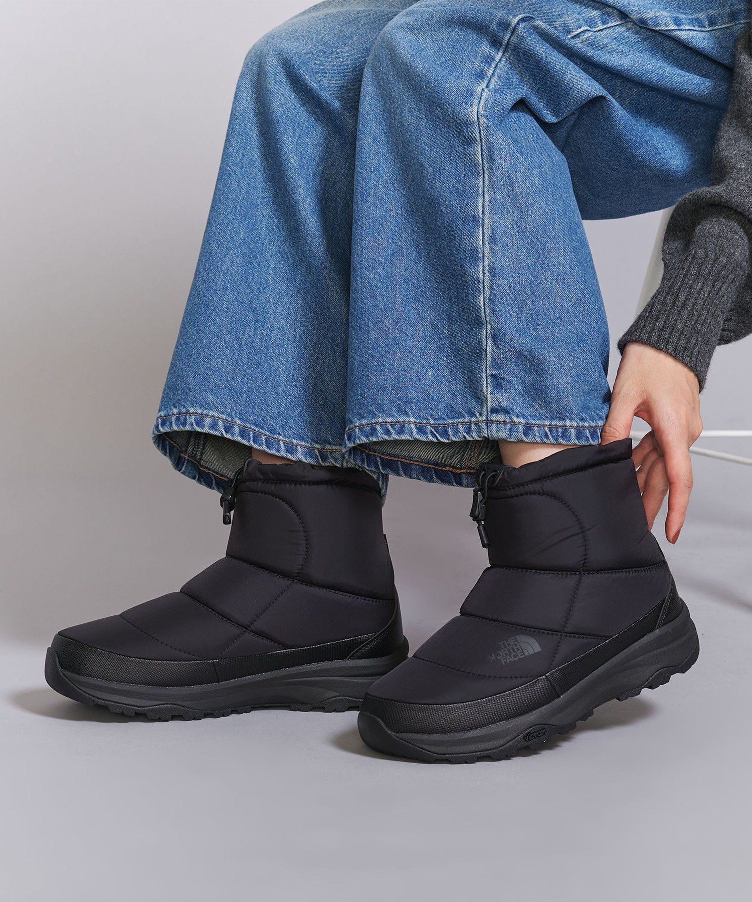 THE NORTH FACE ヌプシ ブーティー ウォータープルーフ US6 THE NORTH FACE】ヌプシ ブーティ ウォータープルーフ ロゴ (THE NORTH