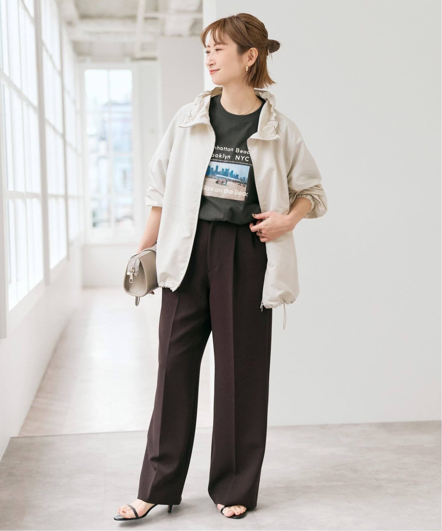 Spick & Span｜《追加》ダブルクロスツータックパンツ | Rakuten