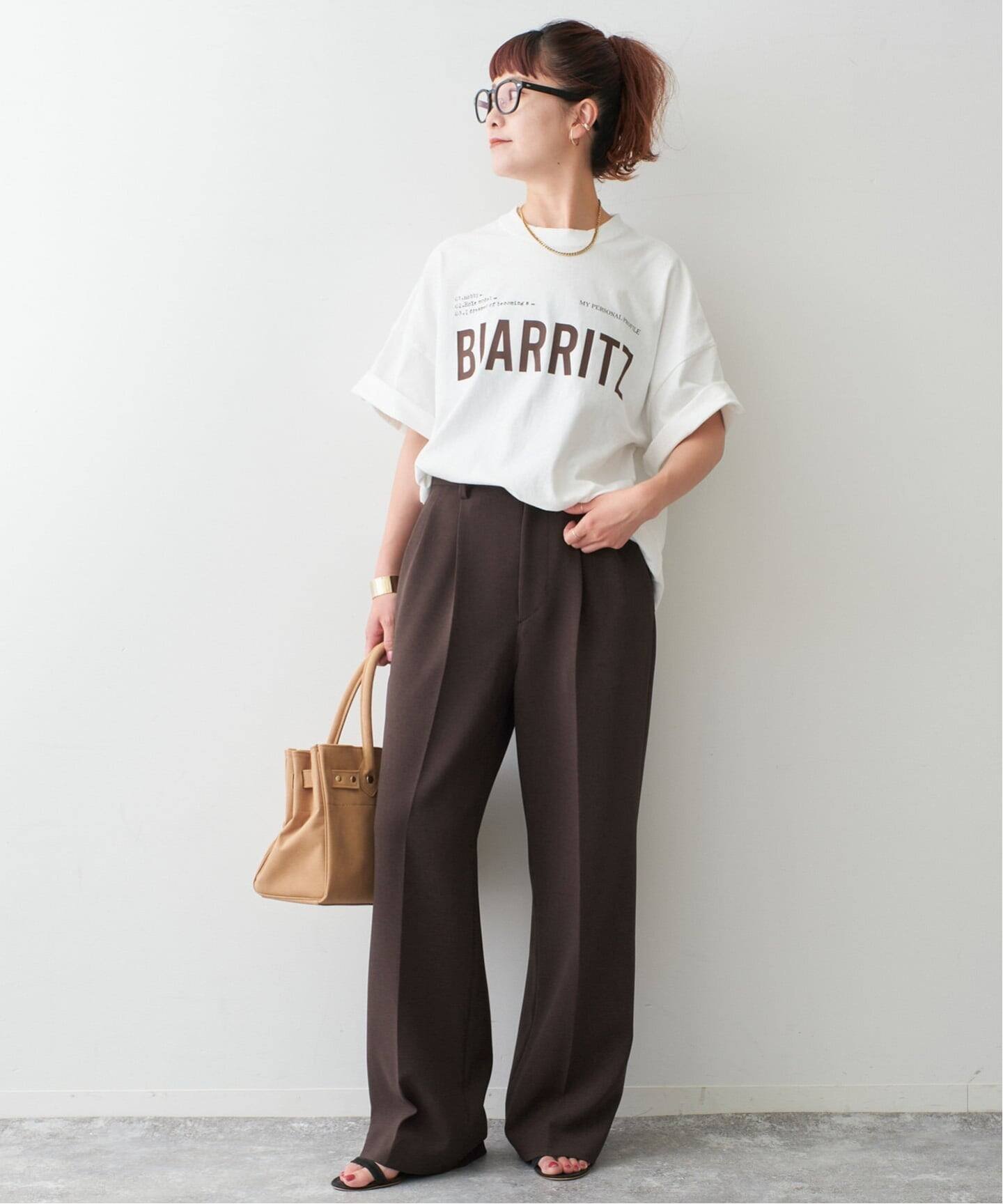 Spick & Span｜《追加》ダブルクロスツータックパンツ | Rakuten