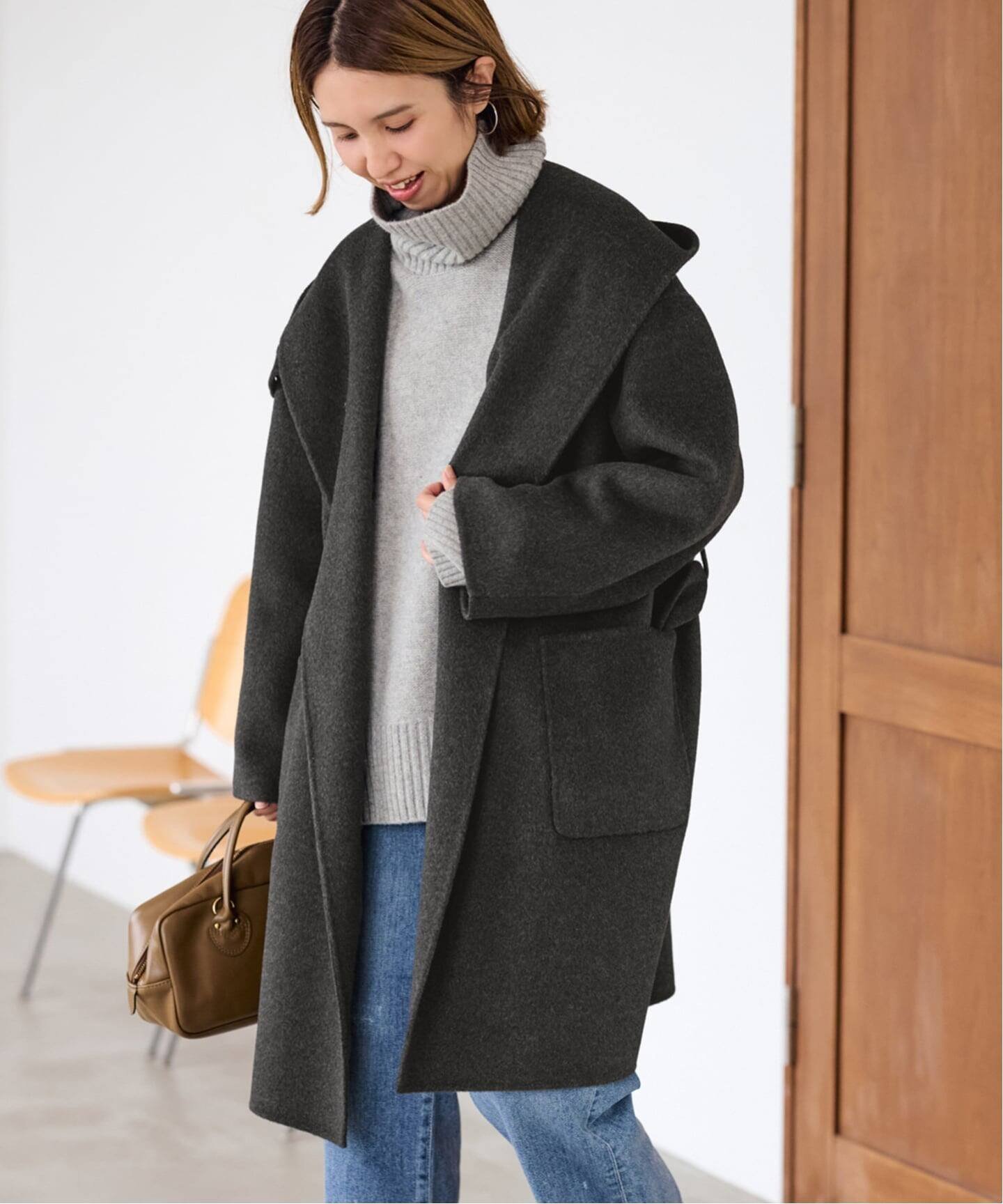 FRAMeWORK｜≪追加≫SUPER160'sフーディショートコート 2 | Rakuten