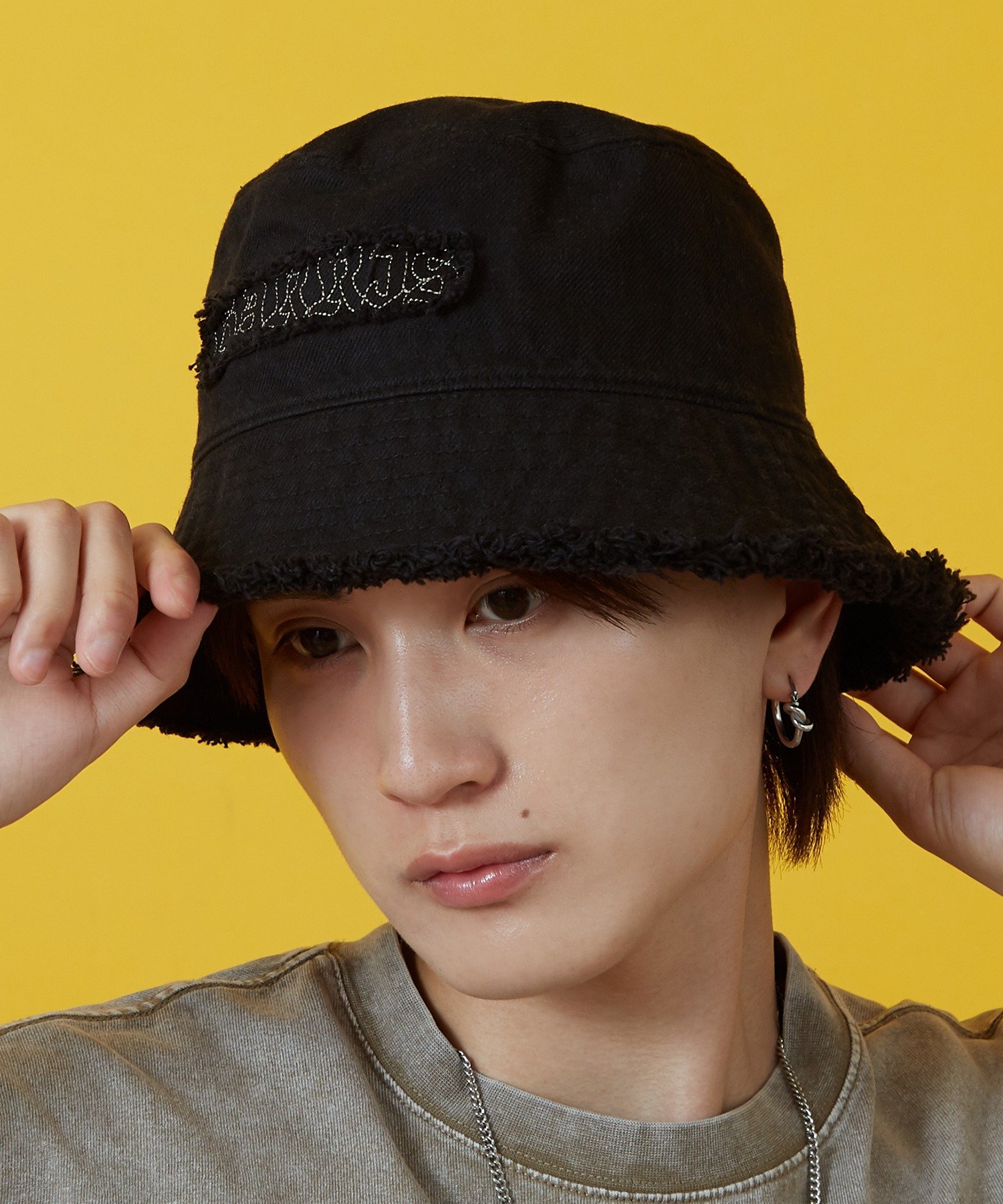 improves｜ダメージ加工 ロゴ バケットハット | Rakuten Fashion(楽天