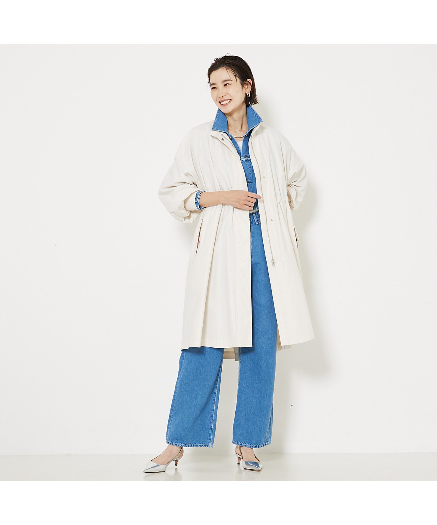 qualite｜エアリーライトツイルコート | Rakuten Fashion(楽天