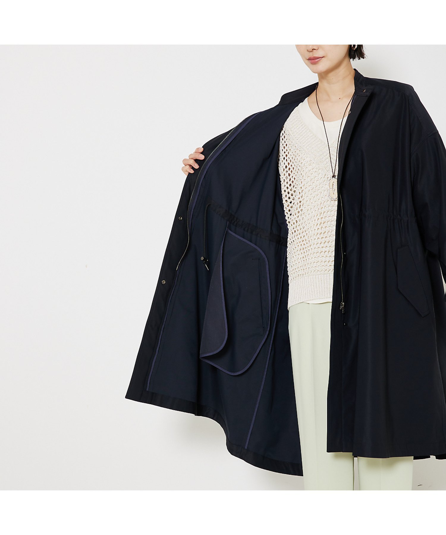 qualite｜エアリーライトツイルコート | Rakuten Fashion(楽天