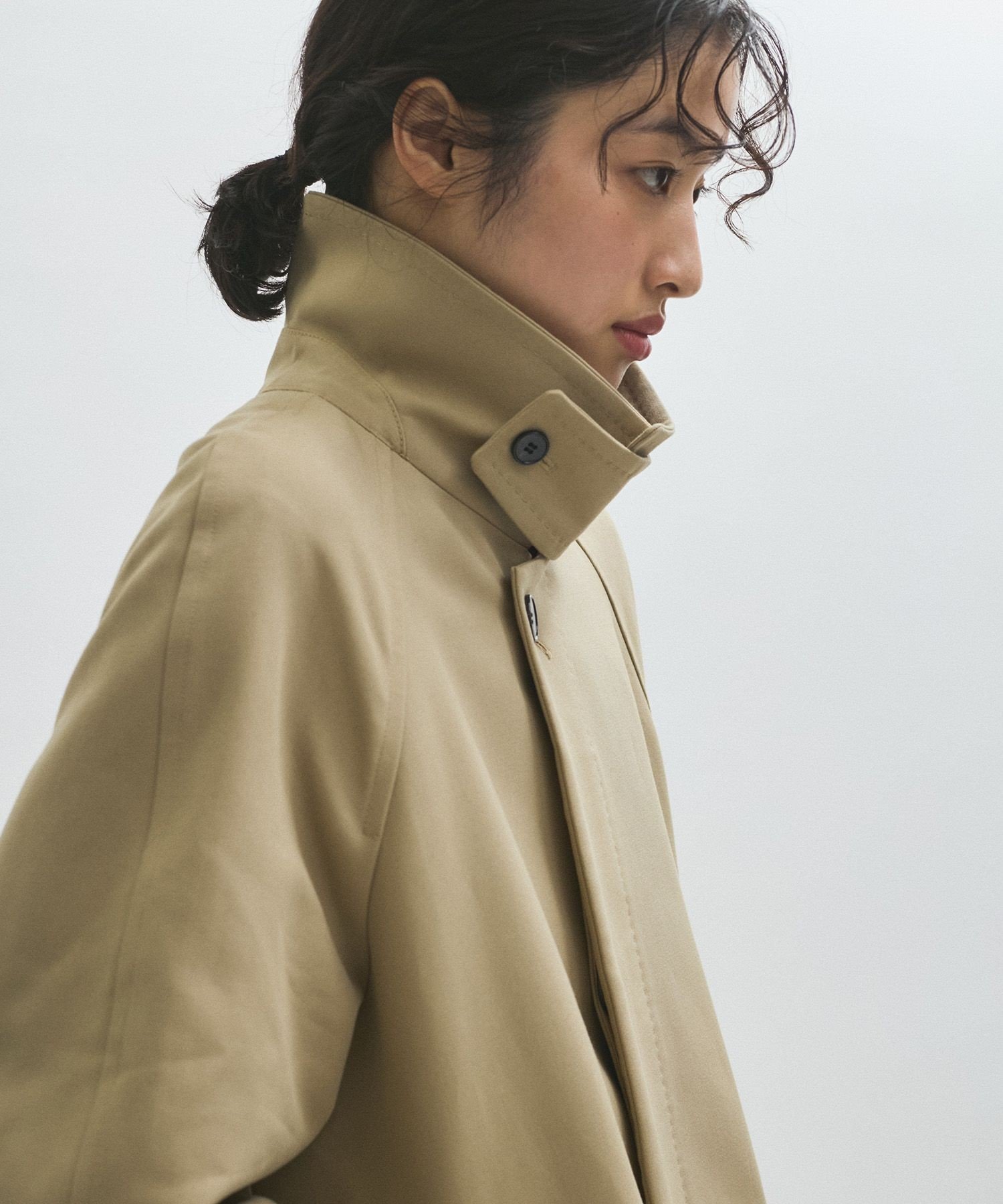 ADAM ET ROPE'｜【サステナブル】コットンダブルクロスバルマカーン