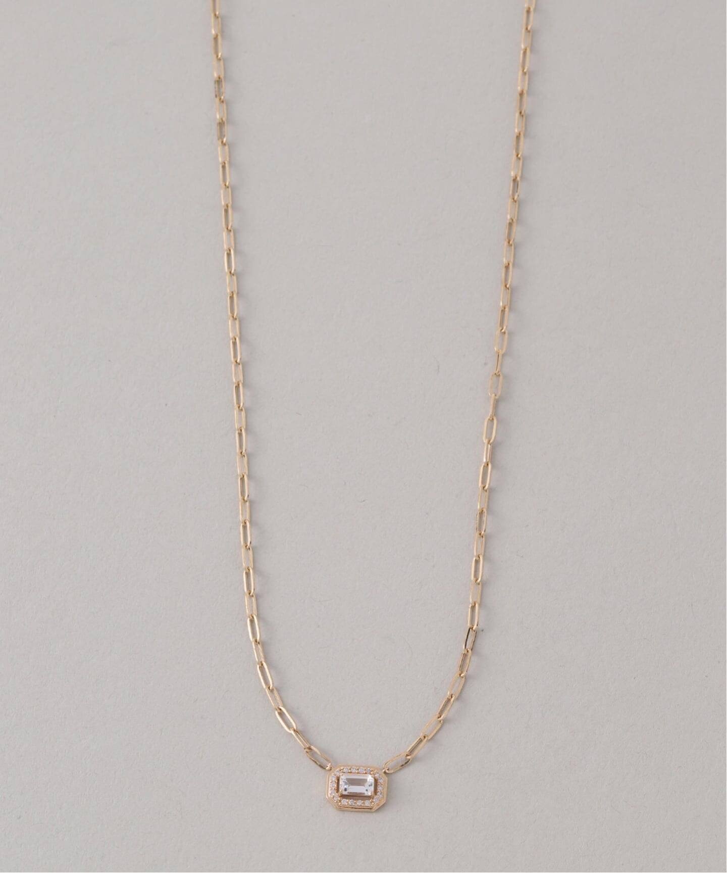 Spick & Span｜アップグレードホワイトトパーズネックレス K18