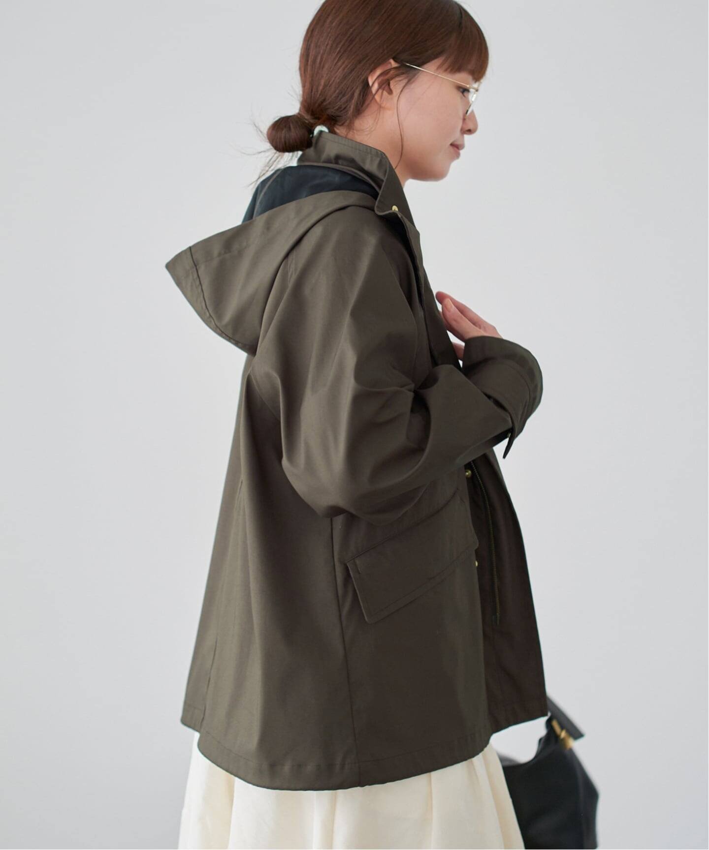 IENA｜《一部カラーWEB限定》ボンディングフーデッドブルゾン