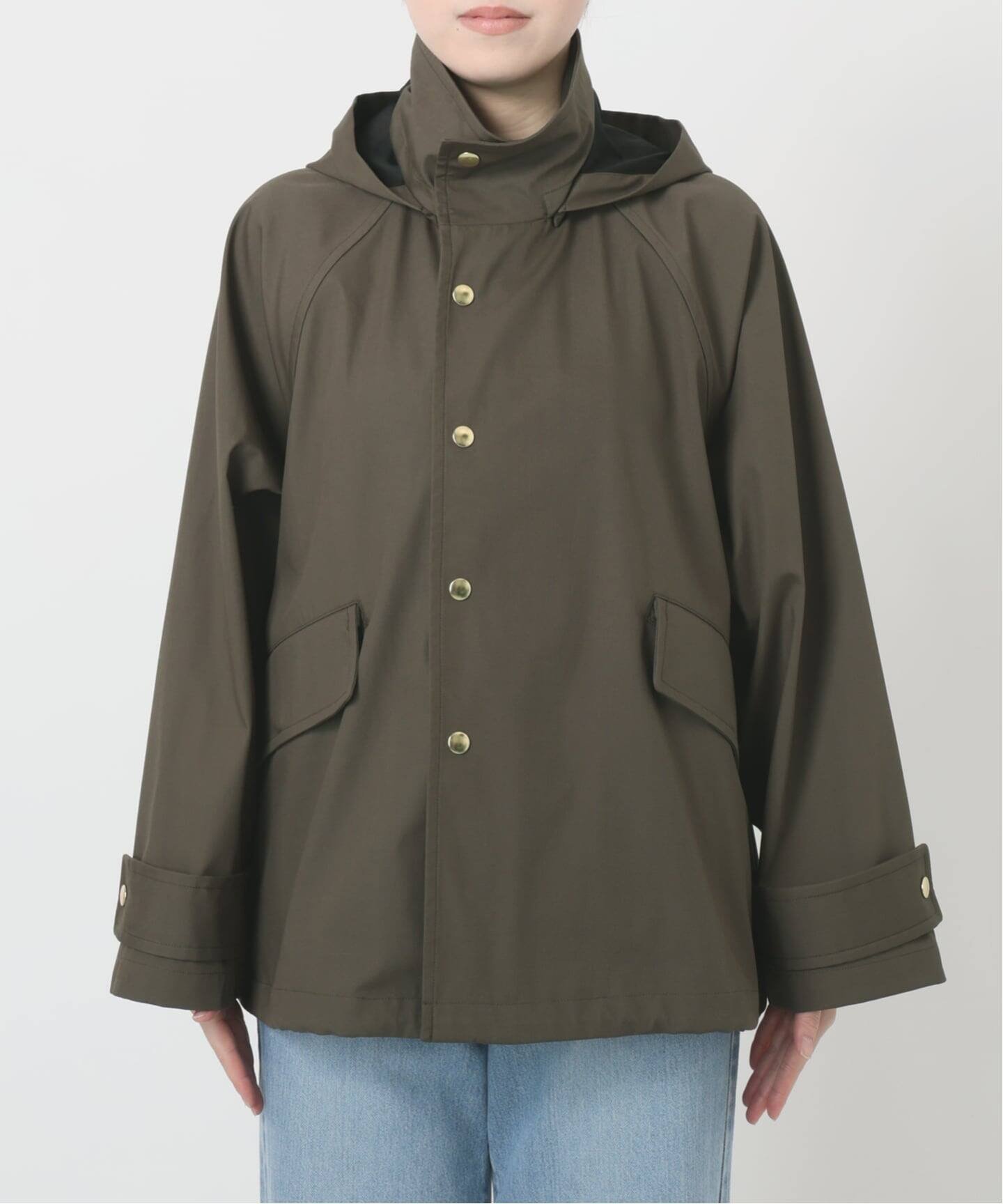 IENA｜《一部カラーWEB限定》ボンディングフーデッドブルゾン