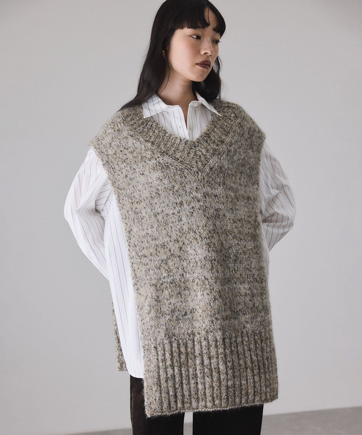 ADAM ET ROPE'｜2WAYムリネニットベスト | Rakuten Fashion(楽天